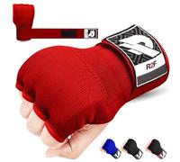 R2F Gel Boxing Hand Wraps Inner Gloves, 70cm Long Wrist Straps for Wrist Support, Elasticated, Padded Fist Hand Protection, Muay Thai MMA Martial Arts, Punching Speed Bag Training Handwraps