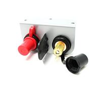 R2X Racing Remote Battery Terminals Car Battery Terminal Jumper Battery Post Terminals Battery Relocation Kit with Heavy Duty Steel Mounting Bracket for UTV ATV Car Trucks RV Tractor Mower Boat