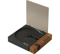 R300 CD Player Portable Blue-tooth Desktop Retro CD Players for Home,Without Speakers, Rechargeble Battery Small Compact Vintage CD Player,SPDIF Out black