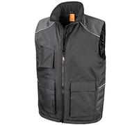 R306X=Result Workguard Vostex Bodywarmer Colour=Black Size=XL