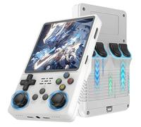 R36 Plus Retro Handheld Gaming Console-WiFi Version,21000+ Games 12 Emulator,4″ IPS OCA Screen Portable Video Game Console,Open Source Linux System,3000mAh Handheld Emulator Console (White-128G)
