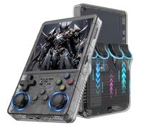 R36 Plus Retro Handheld Gaming Console-WiFi Version,21000+ Games 12 Emulator,4″ IPS OCA Screen Portable Video Game Console,Open Source Linux System,3000mAh Handheld Emulator Console (Black-128G)