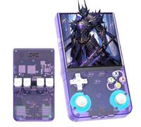 R36 Ultra Handheld Game Console Retro Gaming Console,20000+ Games 25 Emulators,Support Handle Connection,2.4G WIFI,4″ IPS OCA Screen,Open Source Linux System,Portable Video Game Consoles (Purple-128G)