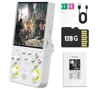 R36 Ultra Retro Handheld Game Console, 4-Inch IPS Screen, With Open Source Linux System, WiFi-Enabled, 3000mAh Battery Wite 21,000 Classic Games Portable Mini Game Console-White||128GB