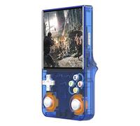 R36 Ultra Retro Handheld Game Console with Open Source Linux System,4.0-Inch IPS Screen,64G/128G TF Card Contains 15,000+/30000+ Games,WIFI-enabled,Retro Games Handheld Emulator Console Blue