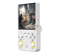 R36 Ultra Retro Handheld Game Console with Open Source Linux System,4.0-Inch IPS Screen,64G/128G TF Card Contains 15,000+/30000+ Games,WIFI-enabled,Retro Games Handheld Emulator Console White