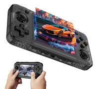 R36H Retro Handheld Game Console with Open Source Linux System,Cortex-A35 CPU, 64GB TF card comes with over 10,000 classic games,3.5-inch IPS Screen Portable Classic Handheld Game Console-Black