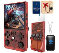 R36MAX 2025 Retro Handheld Game Console, 4.0" 4K HD IPS Screen, Open Source Linux System, 18000+ Preloaded Games, 64GB Memory, 4000mAh Battery - Portable Gaming Console for Adults (Red 64Gb)