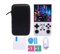 R36MAX Handheld Game Console, Retro Video Console with 4 Inch 720x720 Screen, Open Source Linux, Support 30+ Emulators, 18000+ Games, Built in Memory, 4000mAh (128G)
