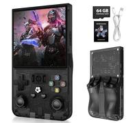 R36MAX Retro Handheld Game Console, 18000+ Classic Games, Multiple Emulators, Portable Gaming System with Carrying Case (Black)