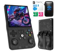 R36MAX Retro Handheld Game Console with Open Source Linux System, 128GB TF Card Built-in 22,000+ Classic Video Game, Portable Gaming Console with 4.0-inch IPS HD Screen & 4000mAh Battery (Black 128GB)