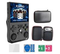 (R36PRO 3.5-inch black without card) R36MAX open source handheld console 4.0-inch large screen dual rocker arcade R36PRO GBA game console PSP game