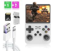 R36S Handheld Game Console 128G, 3.5-inch IPS Screen Linux System, 3500mAh Retro Handheld Game Console Emulator Handheld Portable Handheld Video Games for Adults