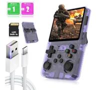 R36S Handheld Game Console 128G, 3.5-inch IPS Screen Linux System, 3500mAh Retro Handheld Game Console Emulator Handheld Portable Handheld Video Games for Adults