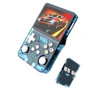 R36s Handheld Retro Game Console,with 3.5" IPS Display, 64/128GB ,Built-in 20000+ Games,Open Source Linux System Portable Pocket Game Console Emulato, Support WiFi(Lake Blue,64GB)