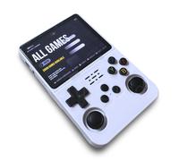 R36S Handheld Retro Games Console 3.5" IPS White 64GB New Boxed