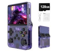 R36S Retro Game Console with 30000+ Preloaded Games, 3.5" IPS Screen, Linux OS, 128GB TF Card, 3500mAh Battery - Portable Handheld Gift