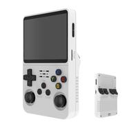 R36S Retro Handheld Video Game Console,3.5Inch IPS Screen Video Player 64g TF Card 10,000+ Games Retro Handheld Game Console, With Open Source Linux System,White