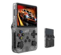 R36S Retro Handheld Video Game Console, 3.5Inch IPS Screen Video Player 64g TF Card 10,000+ Games Retro Handheld Game Console, With Open Source Linux System (Black)