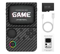 R36T Retro Handheld Game Console, Video Game Console, Retro Gaming Console, Supports Multiple Mainstream Emulators, WiFi Network Battling (Carbon Black)