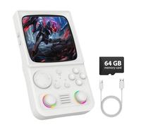 R36TMAX Retro Handheld Game Console, 4.0 Inch IPS HD Screen Retro Gaming Console, Handheld Game Console with 18000+ Classic Games, Supports WiFi Networked Fighting and OTG, Built-in 64G (White)
