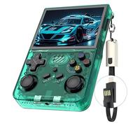 R36XX Portable Retro Game Handheld Console with 15000/30000+ Games,3.5-inch IPS Display,64/128G,12+Emulators,3000mAh Battery,Open Source Linux OS (Green,128GB)