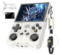 R36XX Retro Handheld Game Console 15000+ Games,3.5” IPS HD Screen Portable Video Game Console,LAN 2-Player Battle/WIFI Remote Upgrade/Network to Watch Video,Open Source Linux System (64G-White)
