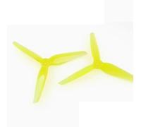 R38 5.1Inch 3-Blade Colorful Racing Propeller Official H-eadsUp Collaboration for Competitive FPV Drones(5.1Inch 2Pairs Yello)