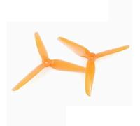 R38 5.1Inch 3-Blade Colorful Racing Propeller Official H-eadsUp Collaboration for Competitive FPV Drones(5.1Inch 2Pairs Orang)
