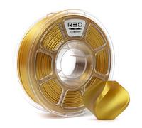 R3D PLA 3D Filament 1.75mm, 0-370 mm/s High-Speed Printing, Dimensional Accuracy +/- 0.02mm, 1KG (2.2lbs) Clear Plastic Spool 3D Printing Filament (Silk Gold)