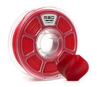 R3D PLA 3D Filament 1.75mm, 0-370 mm/s High-Speed Printing, Dimensional Accuracy +/- 0.02mm, 1KG (2.2lbs) Clear Plastic Spool 3D Printing Filament (Red)