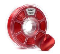 R3D PLA 3D Filament 1.75mm, 0-370 mm/s High-Speed Printing, Dimensional Accuracy +/- 0.02mm, 1KG (2.2lbs) Clear Plastic Spool 3D Printing Filament (Silk Red)