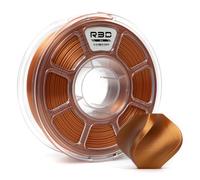 R3D PLA 3D Filament 1.75mm, 0-370 mm/s High-Speed Printing, Dimensional Accuracy +/- 0.02mm, 1KG (2.2lbs) Clear Plastic Spool 3D Printing Filament (Silk Copper)
