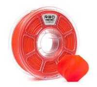 R3D PLA 3D Filament 1.75mm, 0-370 mm/s High-Speed Printing, Dimensional Accuracy +/- 0.02mm, 1KG (2.2lbs) Clear Plastic Spool 3D Printing Filament (Fluorescent Orange)