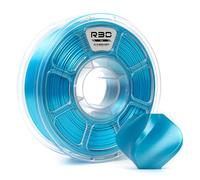 R3D PLA 3D Filament 1.75mm, 0-370 mm/s High-Speed Printing, Dimensional Accuracy +/- 0.02mm, 1KG (2.2lbs) Clear Plastic Spool 3D Printing Filament (Silk Blue)