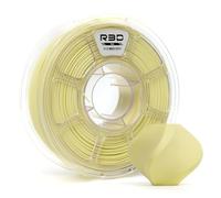 R3D PLA 3D Filament 1.75mm, 0-370 mm/s High-Speed Printing, Dimensional Accuracy +/- 0.02mm, 1KG (2.2lbs) Clear Plastic Spool 3D Printing Filament (Matte Cream Yellow)