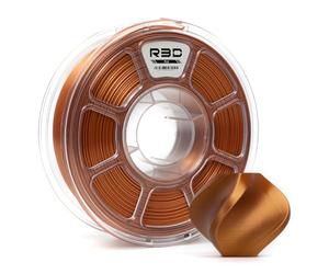 R3D PLA 3D Filament 1.75mm, 0-370 mm/s High-Speed Printing, Dimensional Accuracy +/- 0.02mm, 1KG (2.2lbs) Clear Plastic Spool 3D Printing Filament (Silk Copper)