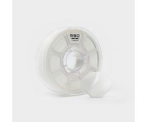 R3D PLA 3D Filament 1.75mm, 0-370 mm/s High-Speed Printing, Dimensional Accuracy +/- 0.02mm, 1KG (2.2lbs) Clear Plastic Spool 3D Printing Filament (White)