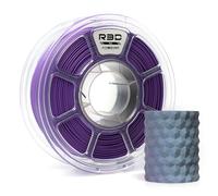 R3D Tri Color Matte PLA 3D Printer Filament Filament, Co-Extrusion, 1.75mm 1KG, 30-370 mm/s High-Speed Printing, 1.75mm, Dimensional Accuracy +/- 0.02 mm, 1kg Plastic Spool (Matte Blue-Purple-Black)