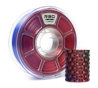 R3D Tri Color Silk PLA 3D Printer Filament Filament, Co-Extrusion, 1.75mm 1KG, 30-370 mm/s High-Speed Printing, 1.75mm, Dimensional Accuracy +/- 0.02 (Silk Red-Green-Blue)