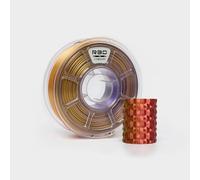 R3D Tri Color Silk PLA 3D Printer Filament Filament, Co-Extrusion, 1.75mm 1KG, 30-370 mm/s High-Speed Printing, 1.75mm, Dimensional Accuracy +/- 0.02 (Silk Red-Gold-Purple)