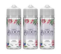 R3LOADED Bloom Flavoured Liquid Bottle, Flavour Blend, Large Capacity Refillable Bottle, 70% VG / 30% PG, Smooth Taste, Everyday Use, 0mg No Nicotine, 100ml, Pack of 3 ( Lemon Lavender)