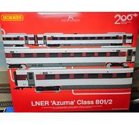 Hornby R40493 LNER Azuma Class 801/2 Railway 200 4 Car Coach Pack LIMITED ED.