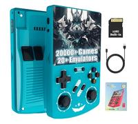 R40XX Retro Portable Gaming Console 128GB, Handheld Emulator Games Console with Built in 20000+ Video Games 20+ Emulators, 4.2 Inch HD Screen, 3D Dual Joysticks, 4000mAh Battery (Sky Blue)