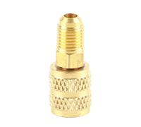 R410A A/C 1/4inch Male SAE to 5/16inch Female SAE Adapter HVAC Hose Connector for Air Conditioner HVAC Refrigeration Service
