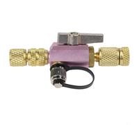 R410A-Specific Valve Core Extraction Tool With Vacuum Rating And 5/16 Female Flare And 1/4 Male Flare For Fast Recovery Cycles