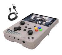 R43 PRO Retro Handheld Game Console 40000+ Games,25 Emulators,4.3-Inch LCD Screen Retro Game Console,4000mAh Battery,EmuELEC System,Cortex-A55,Portable Video Gaming Console (Grey, 128G)