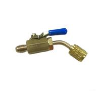R454C Refrigerant Adapter 1/4 SAE Left Hand Thread(Blue)