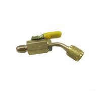 R454C Refrigerant Adapter 1/4 SAE Left Hand Thread(Yellow)