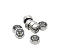 R4RS Bearing 6.35 * 15.875 * 4.9778 mm ABEC-7(10 PCS) Inch Miniature R4 2RS Ball Bearings